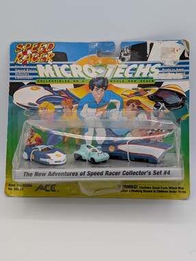Speed Racer Micro-Techs Collector's Set #4 Factory Sealed VTG MIB Box Damaged